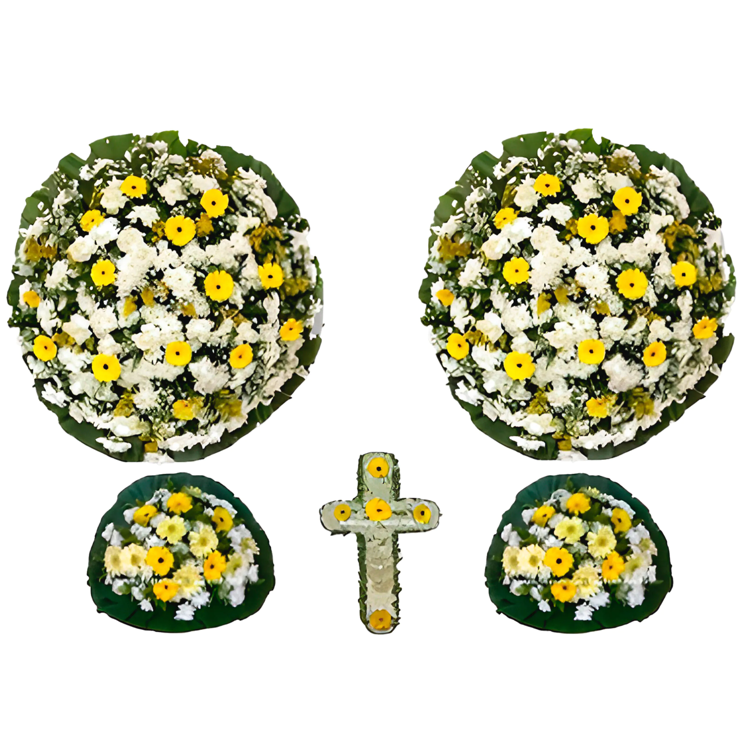 Conjunto de Coroa de Flores Tradicional