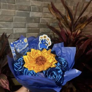 Buque de rosa de cetim - Van Gogh