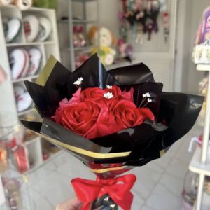 Buque de cetim - 3 Rosas